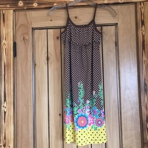 A brown youth summer dress.